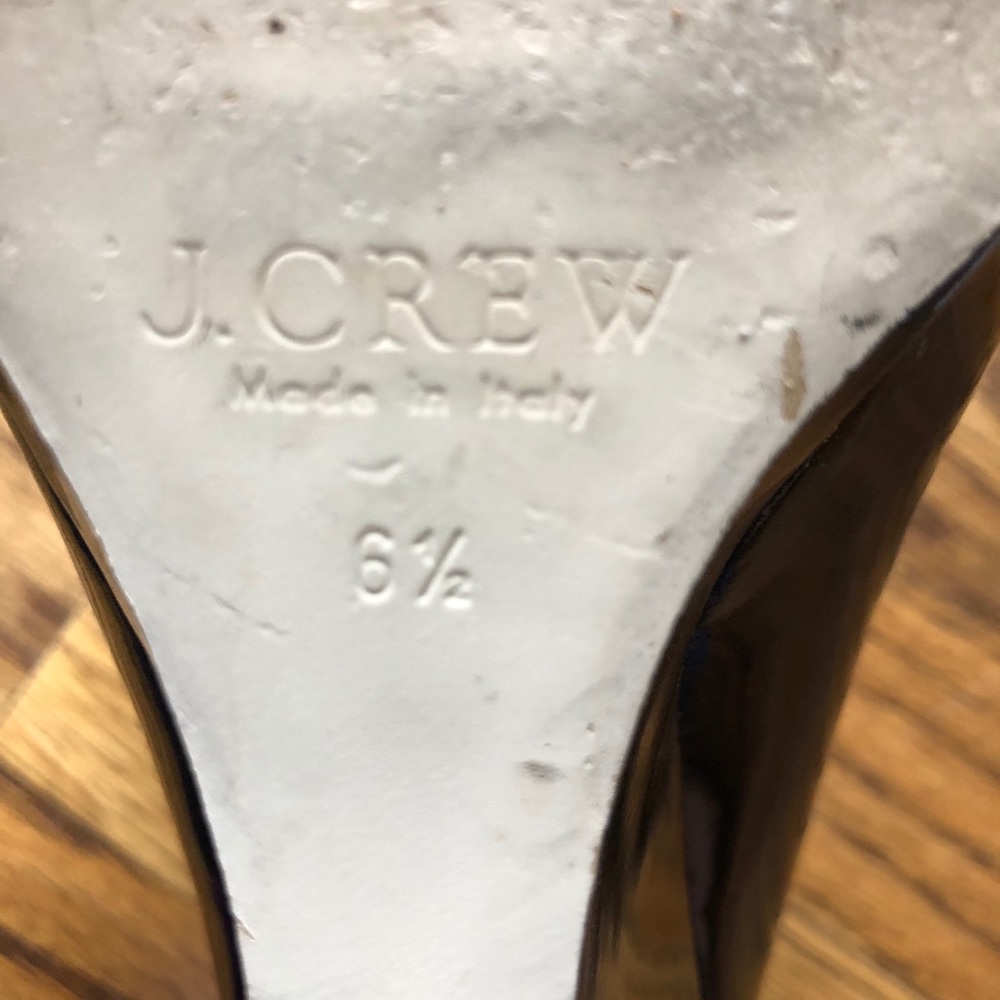 J.Crew leather wedge shoes - Picture 3 of 9